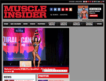 Tablet Screenshot of muscleinsider.com